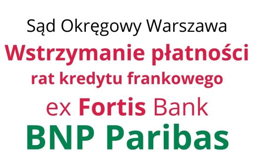 11.09.2023 Umorzenie rat kredytu BNP Parbas | Frankowicze nie&nbsp;płacą rat CHF