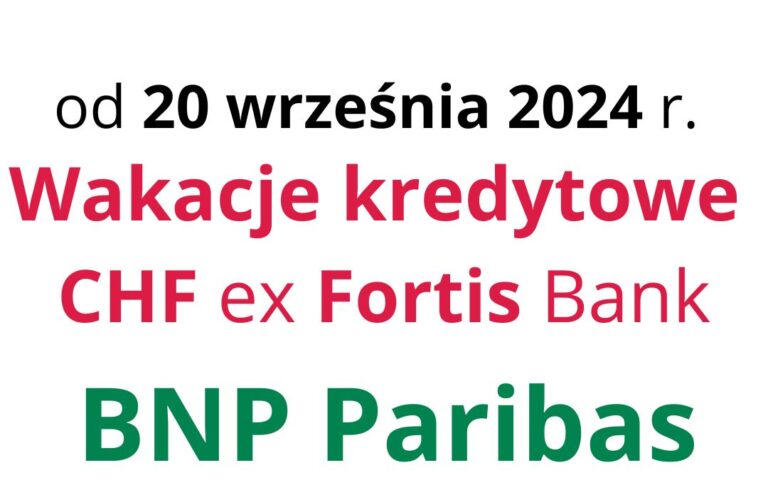 20.09.2024 Zamiast ugody z&nbsp;bankiem BNP Paribas możesz już dziś zatrzymać płatność rat!