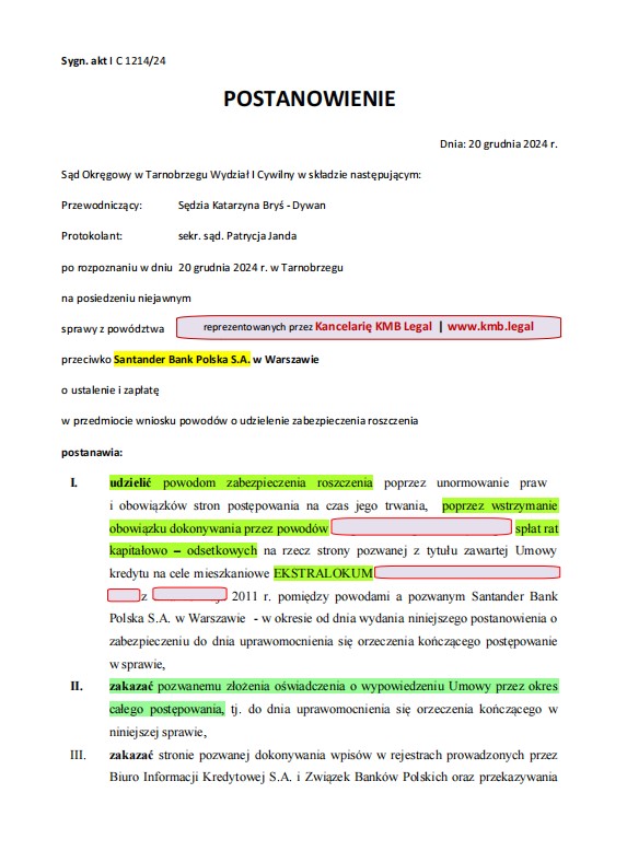 wakacje kredytowe Santander Bank Polska