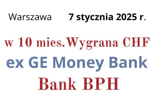 07.01.2025 GE&nbsp;Money Bank kredyt we&nbsp;frankach unieważniony | Kolejne zwycięstwo Frankowiczów z&nbsp;Bankiem BPH