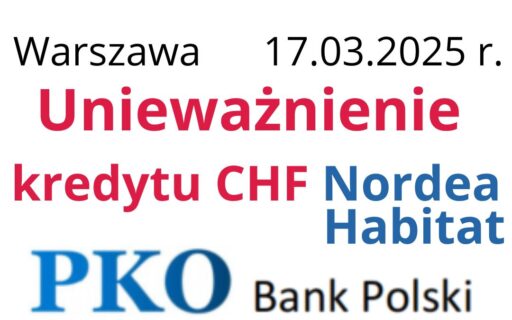 17.03.2025 Kredyt Nordea Habitat | Kolejna wygrana CHF z&nbsp;PKO BP