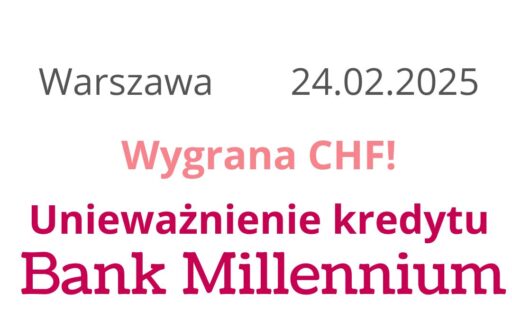 24.02.2025 Frankowicze zamiast sprawdzać kursy walut w&nbsp;Banku Millennium cieszą się wolnością finansową