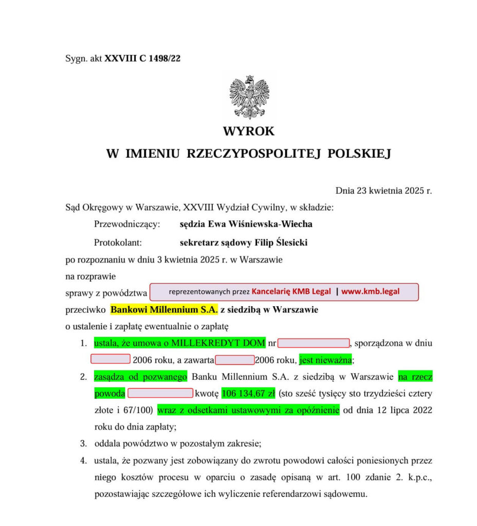 bank millennium kredyt hipoteczny