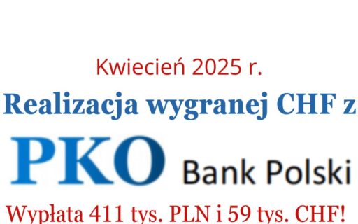 Mediacje z&nbsp;PKO BP&nbsp;forum? My&nbsp;wygraliśmy i&nbsp;odzyskaliśmy 411 tys. PLN oraz&nbsp;59 tys. CHF