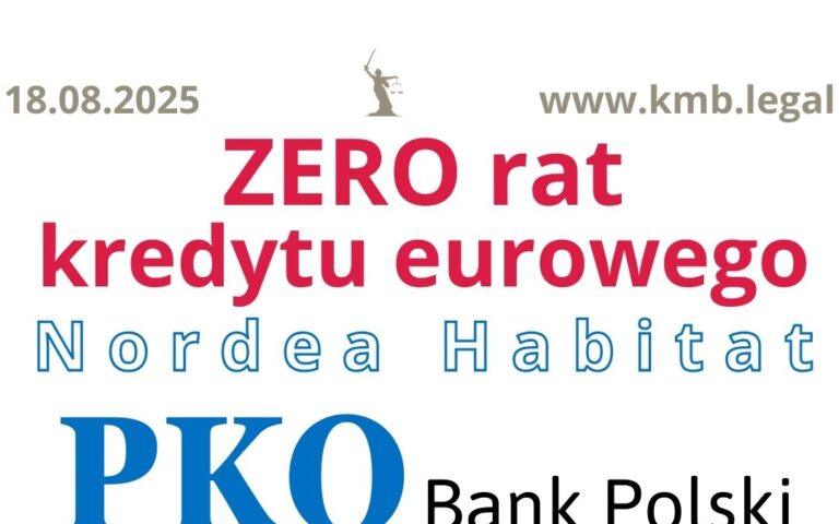 PKO przewalutowanie euro | Zamiast tego, uzyskaliśmy wakacje kredytowe EUR!