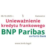 08.10.2025 Kancelaria frankowa BNP Paribas | Pomoc dla Frankowiczów – wygrana z&nbsp;bankiem!