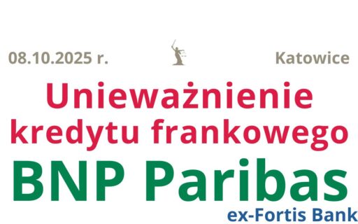 08.10.2025 Kancelaria frankowa BNP Paribas | Pomoc dla Frankowiczów – wygrana z&nbsp;bankiem!