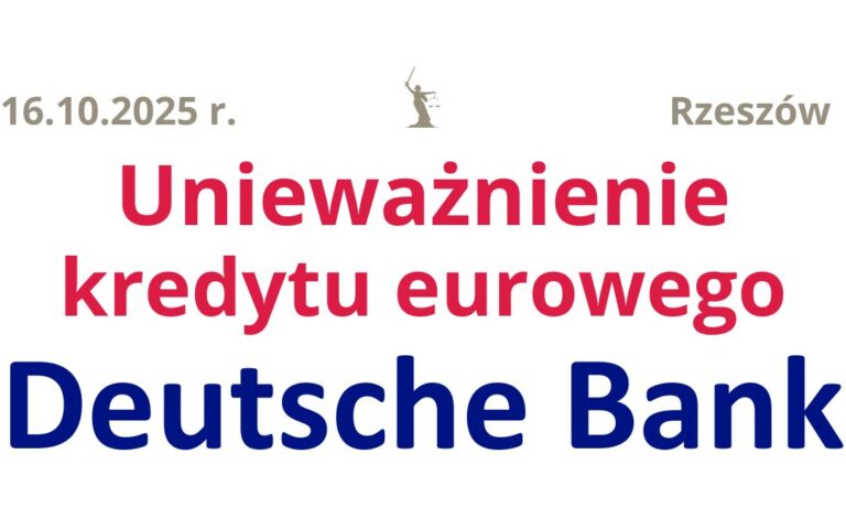 16.10.2025 Deutsche Bank wcześniejsza spłata kredytu hipotecznego – nadpłaty mogą zostać zwrócone bez&nbsp;wcześniejszej spłaty | Wygrana EUR