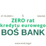 27.10.2025 BOŚ Bank logowanie było kiedyś | Teraz wstrzymanie płatności rat kredytu EURO!