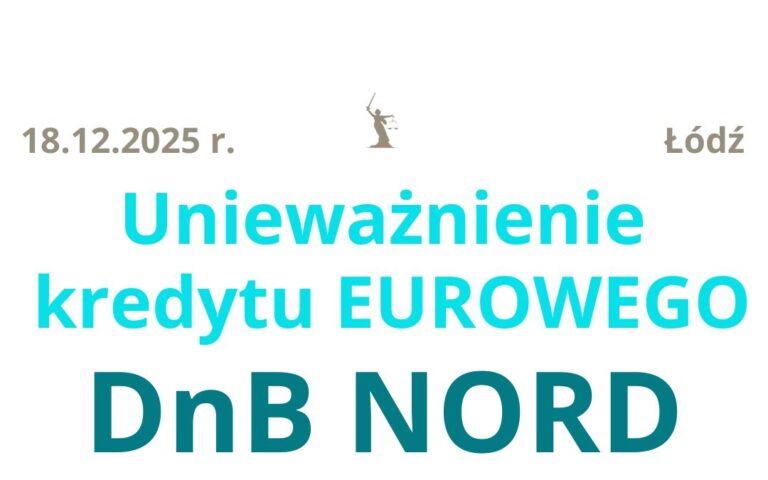 18.12.2025 pozew Eurowicz DnB KMB Legal | Znakomite perspektywy dla kredytobiorców na&nbsp;2026 rok !