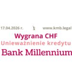 Ile można odzyskać Bank Millennium kredyt frankowy? Wyliczenie zwrotu po&nbsp;orzeczenie Sądu