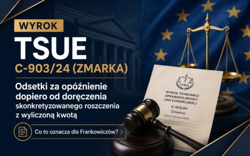 Odsetki od&nbsp;wezwania Frankowicze | Najnowszy wyrok TSUE-903/24 po&nbsp;stronie kredytobiorców!