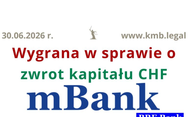 Obrona przed&nbsp;pozwem banku o&nbsp;zwrot kapitału kredytu | Kolejny sukces Frankowiczów!
