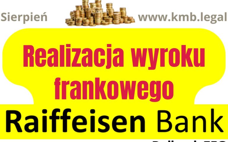 Rozliczenie kredytu CHF Raiffeisen | Ile odzyskali Kredytobiorcy?